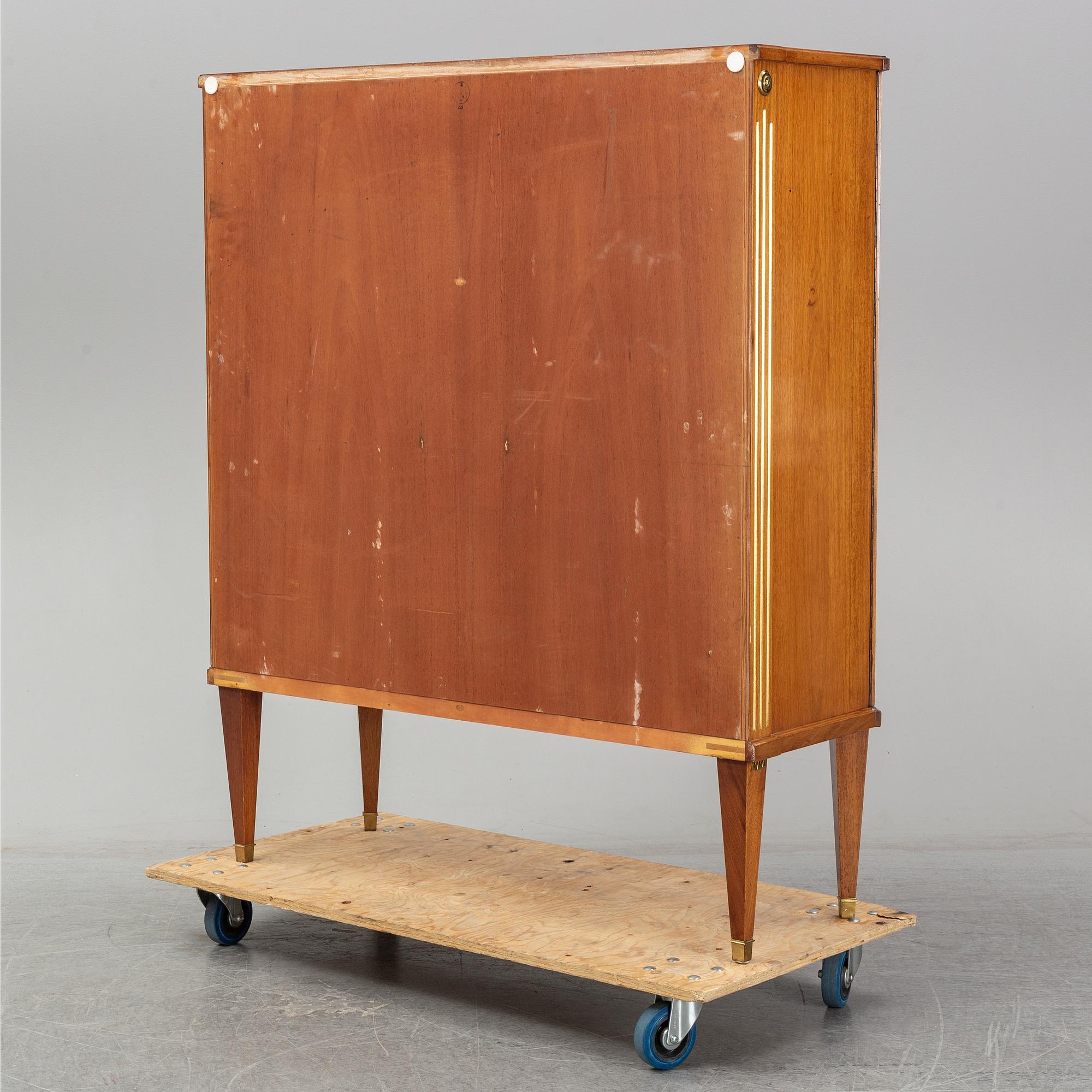A mid 20th century mahogany veneered cabinet, Bodafors.