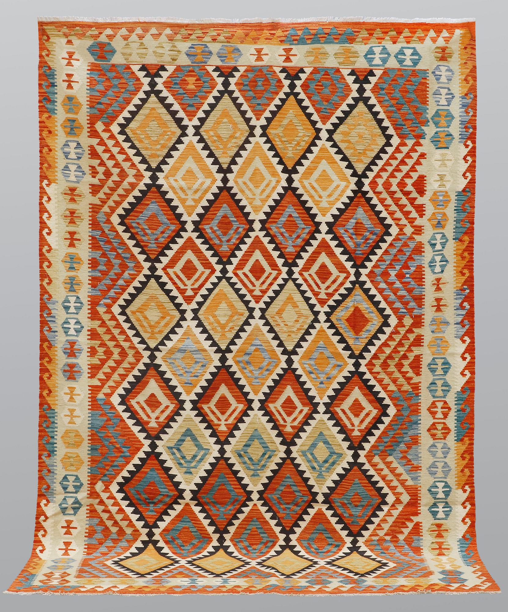 A carpet, kilim, ca 304 x 210 cm.