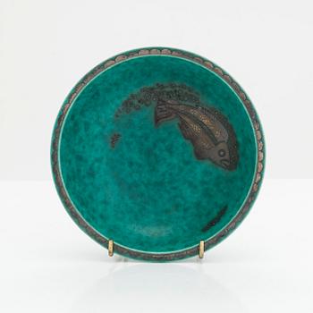 Wilhelm Kåge, vas, skålar 2st, "Argenta" Gustavsberg.