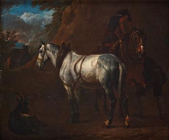 530. Pieter van Bloemen ("Stenardo") Attributed to, Rider and horses.