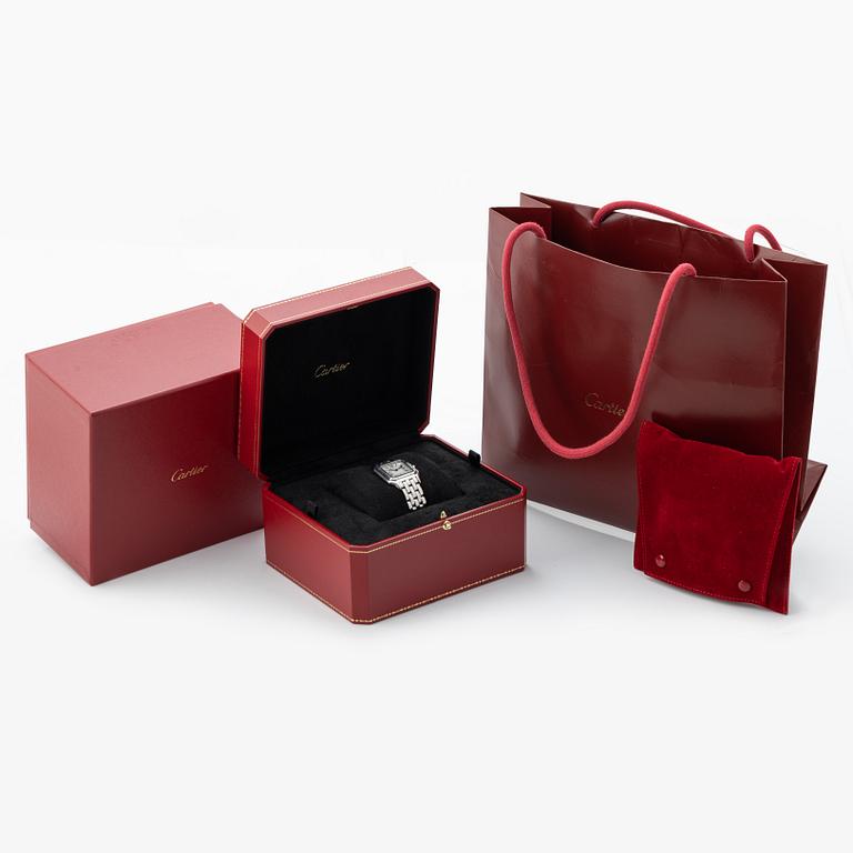 Cartier, Panthére, armbandsur, 27 x 27 (37) mm.