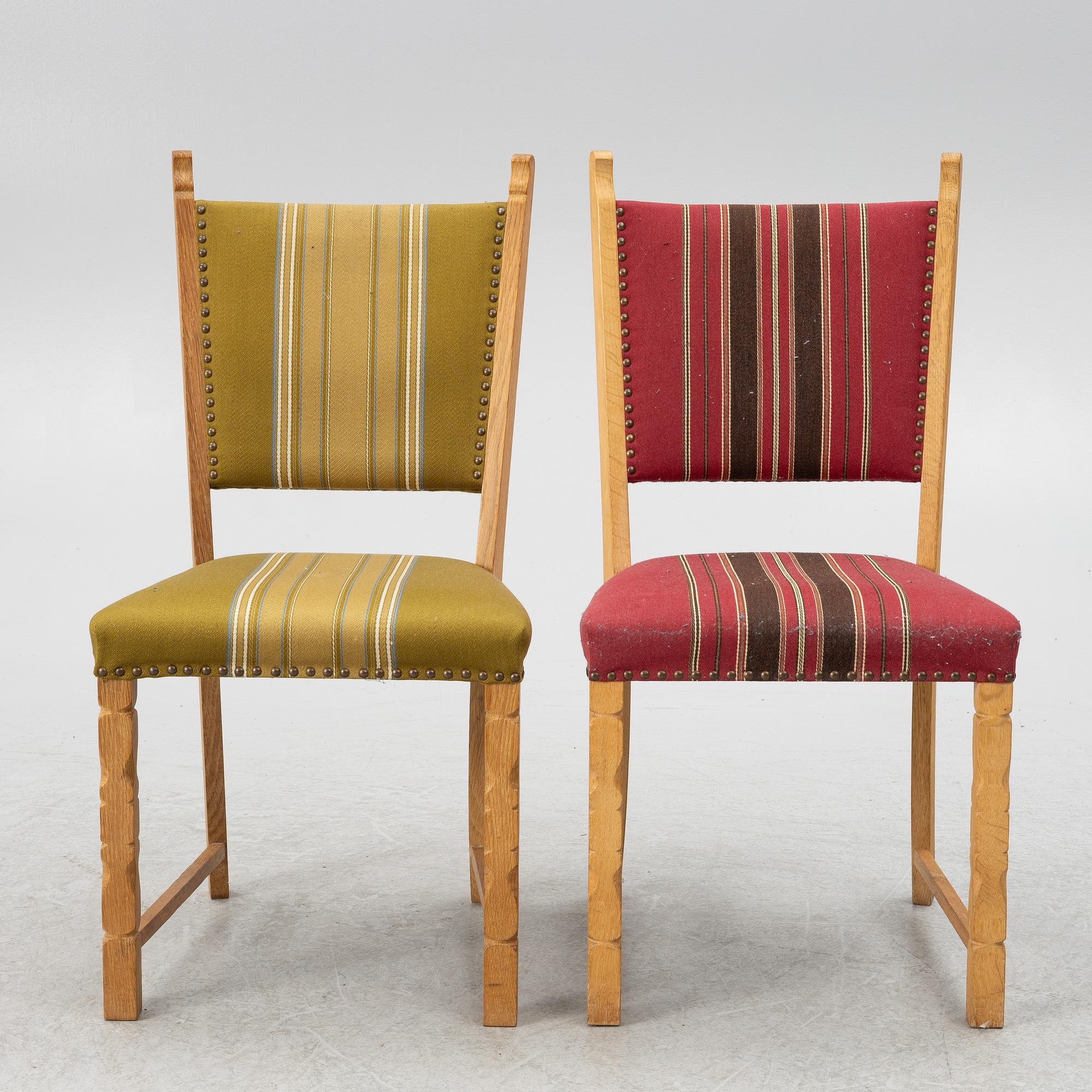 Henning Kjaernulf, matbord  med 10 stolar, 1960/70-tal.