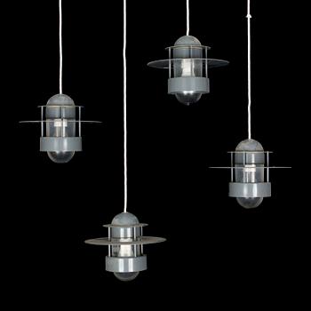 TAKLAMPOR 4 st. "Orbiter" av Jens Møller-Jensen för  Louis Poulsen.