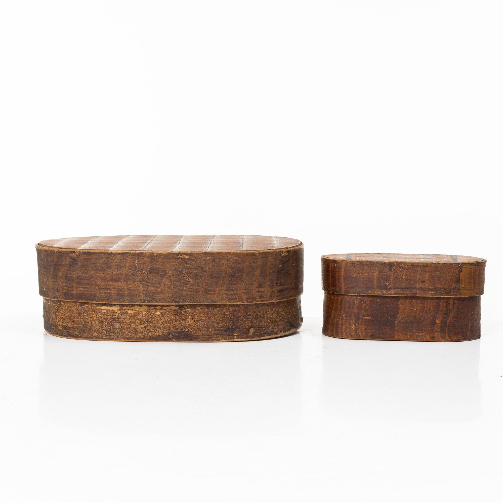 Svepask, 2 pcs, folk art, Dalarna, 17th/18th century.