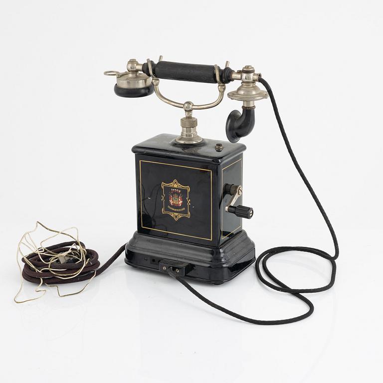 Telefon, Jydsk Telefon Aktieselskab, Danmark, 1900-talets första hälft.