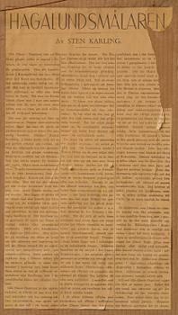 Olle Olsson-Hagalund, "Hamngatan i regnväder".