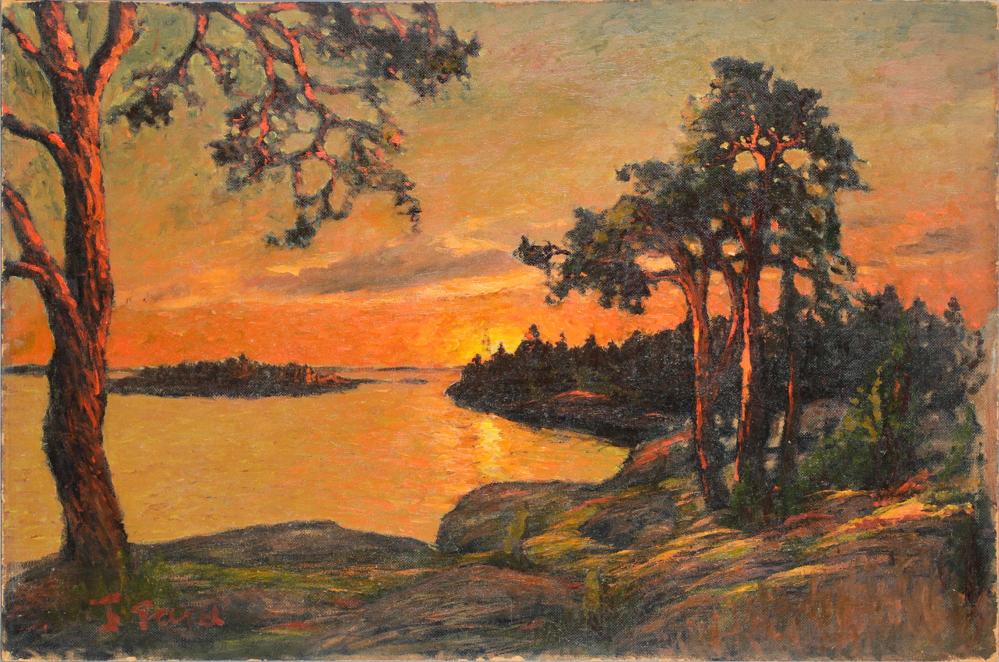 FRANS GARD, olja på duk, sign.
