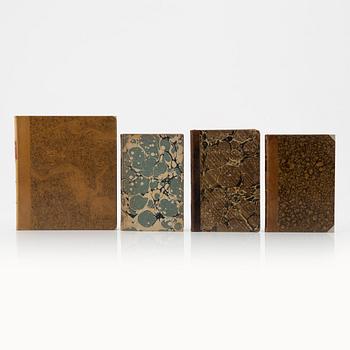 Four Swedish pharmacopoeiae of the 19th century.