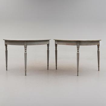 VÄGGBORD, 1 par, 1800-talets slut.