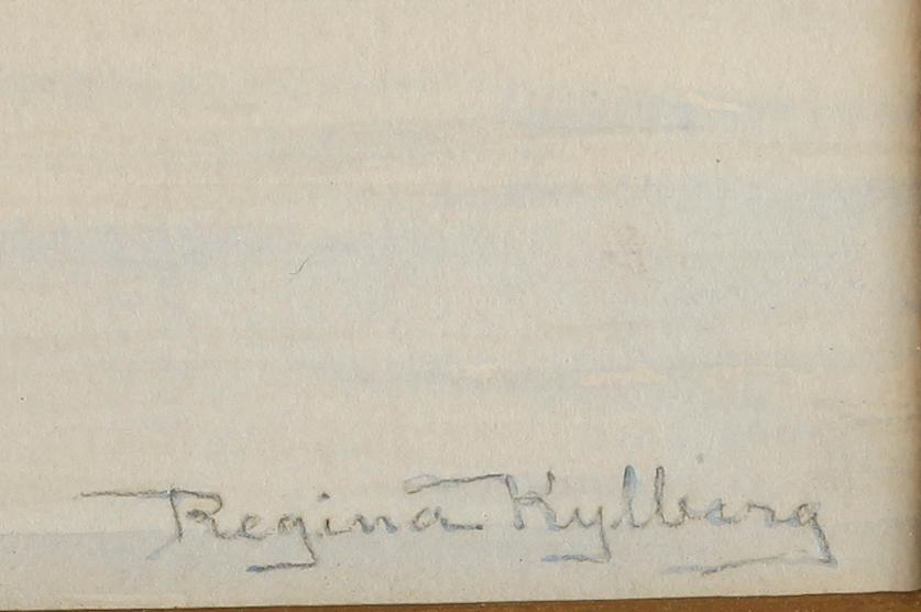 REGINA KYLBERG-BOBECK, akvarell, signerad.
