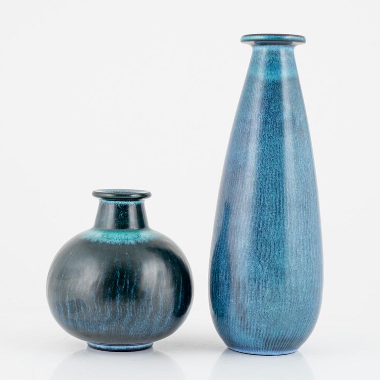 Gunnar Nylund, two stoneware vases, Nymølle, Denmark.