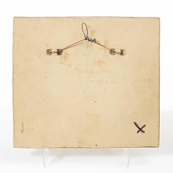 Stig Lindberg, A stoneware wall relief, Gustavsberg, 1952.