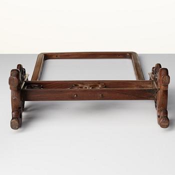 A group of Chinese wooden stands, late Qing dynasty and 21st century.