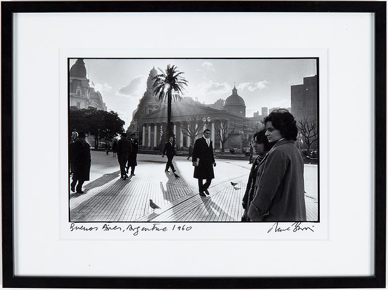 RENÉ BURRI, fotografi signerat René Burri även signerad och daterad 1997 a tergo.