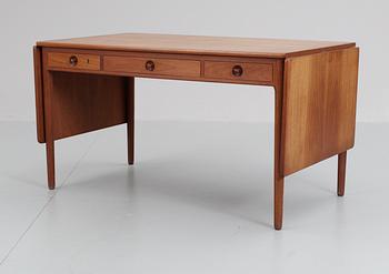 A Hans J Wegner  teak desk by Andreas Tuck, Denmark 1950's.