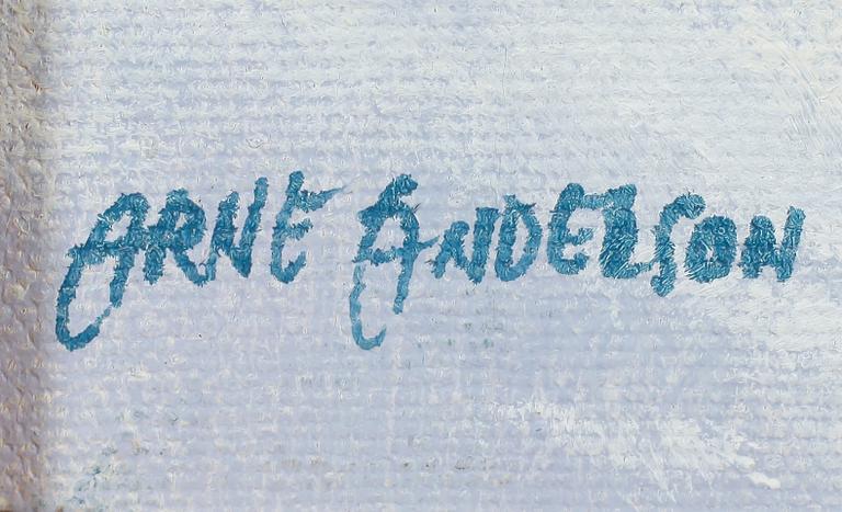 ARNE ANDERSSON, 2 st, olja på duk, signerade.