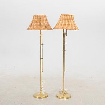 Floor lamps, a pair, model G 132, Bergboms, late 20th century.