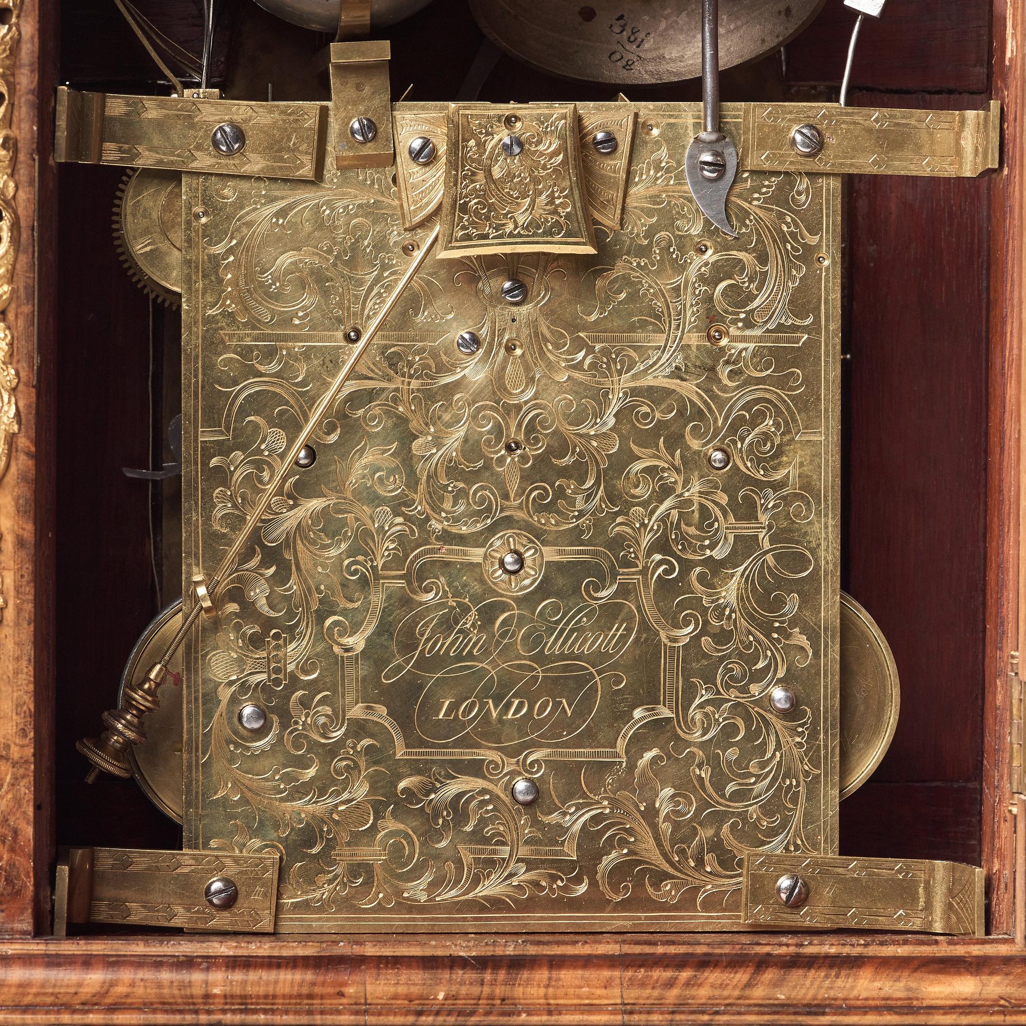 BORDSPENDYL, av John Ellicott (1706-1772), London, 1700-talets mitt.
