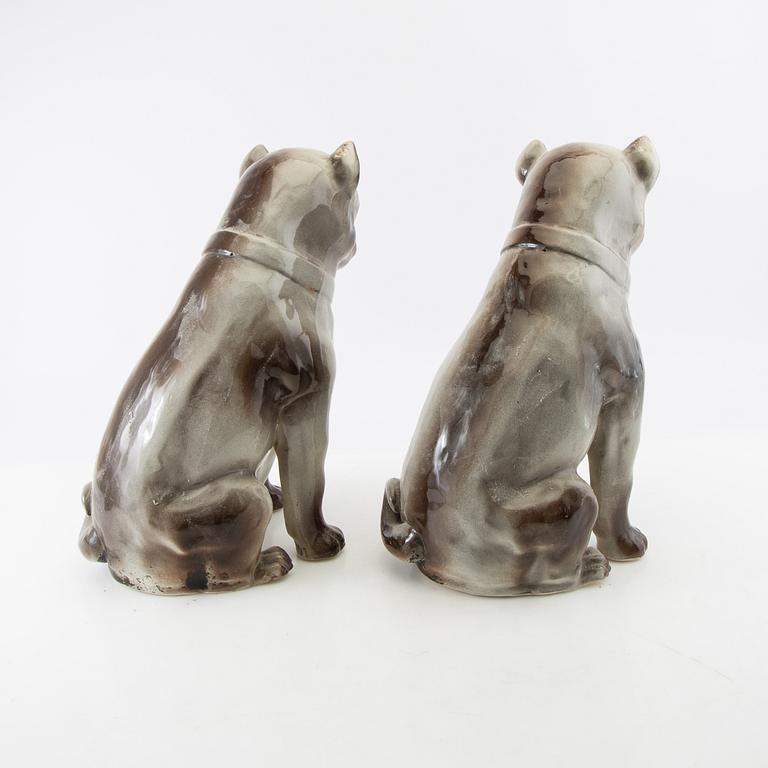 Figurines a pair 20th century porcelain.