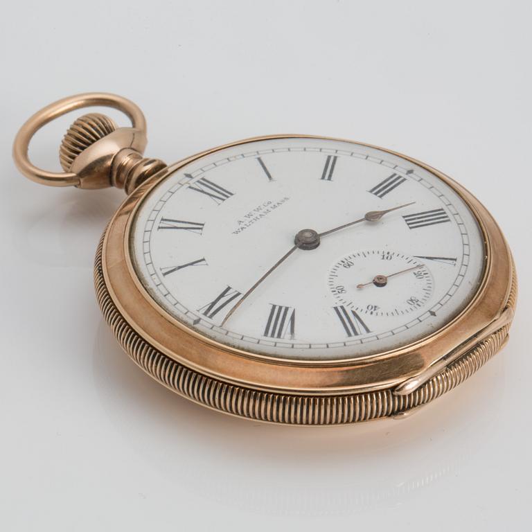 WALTHAM MASS, pocket watch, 52 mm,