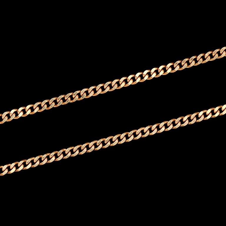 HALSKEDJA, 18K guld. Vikt ca 13 g.