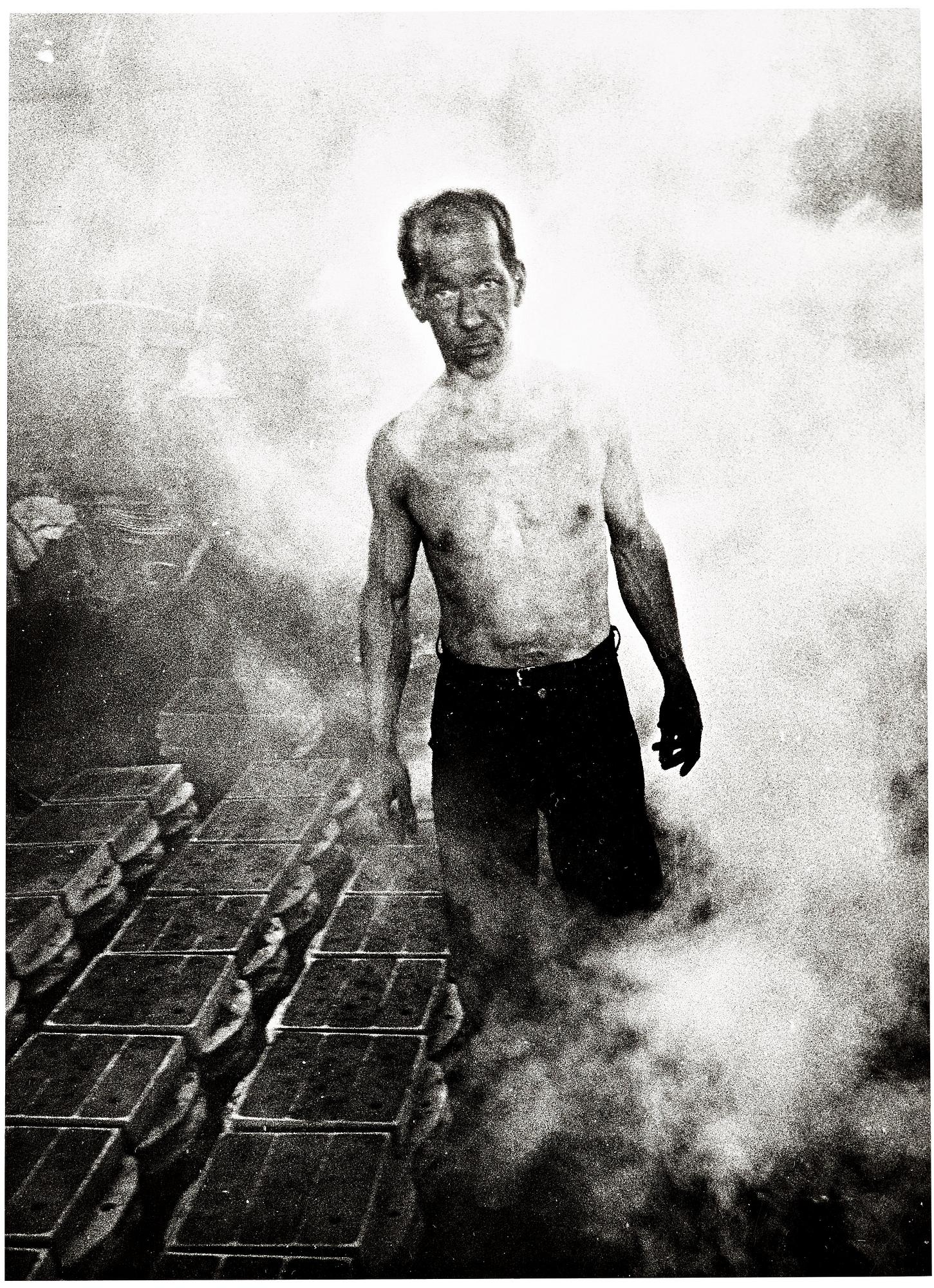 Jean Hermanson, "Gjutare, Söderköpings gjuteri", ca 1970.