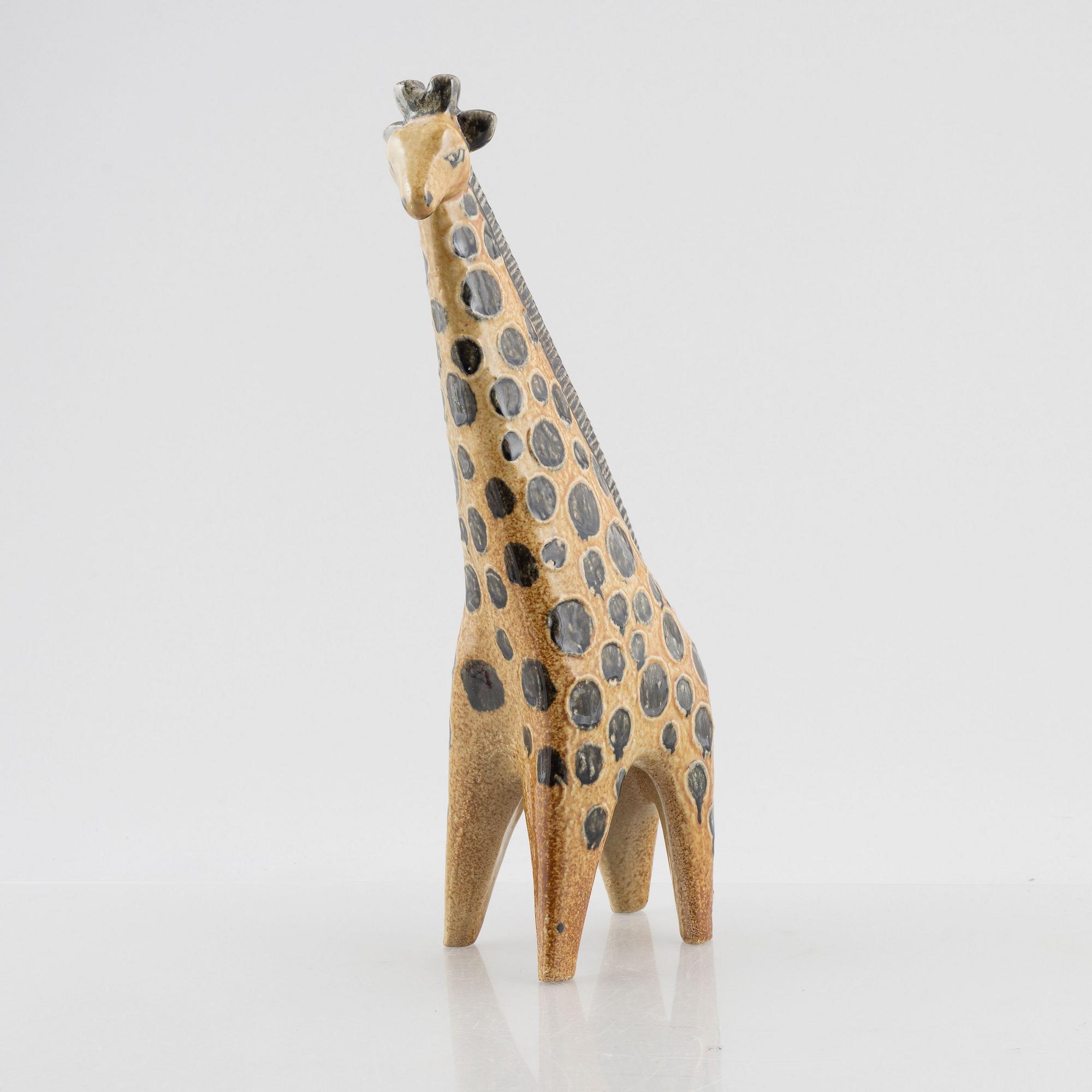 Lisa Larson, a 'Giraff' stoneware figurine, from the series 'Stora Zoo', Gustavsberg.