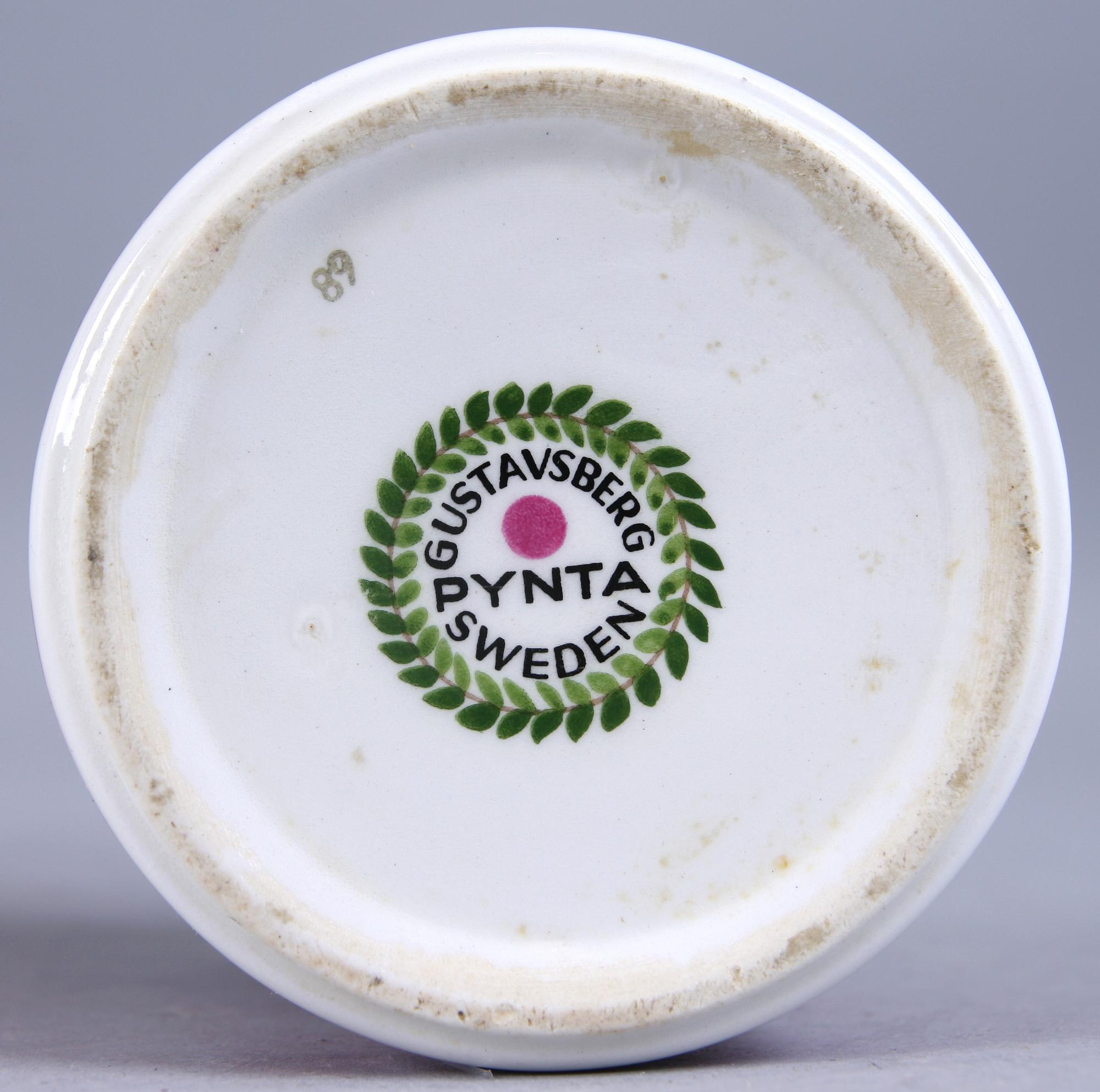 MATSERVIS, 26 delar, flintgods, "Pynta" (1962-1965), Stig Lindberg, Gustavsberg.
