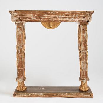 A Swedish Empire console table, first part of the 19th century.