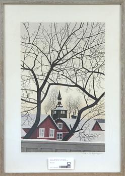 REINHOLD LJUNGGREN, färglitografi, sign och numr 359/360.