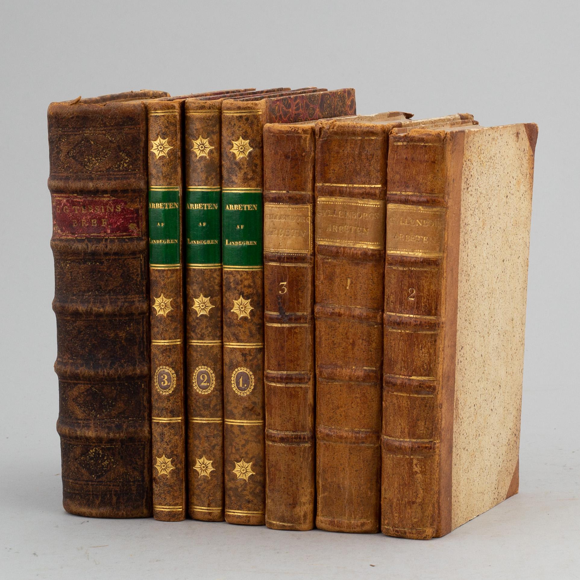 Äldre vitterhet, med Tessins brev till Gustaf III (7 vol).