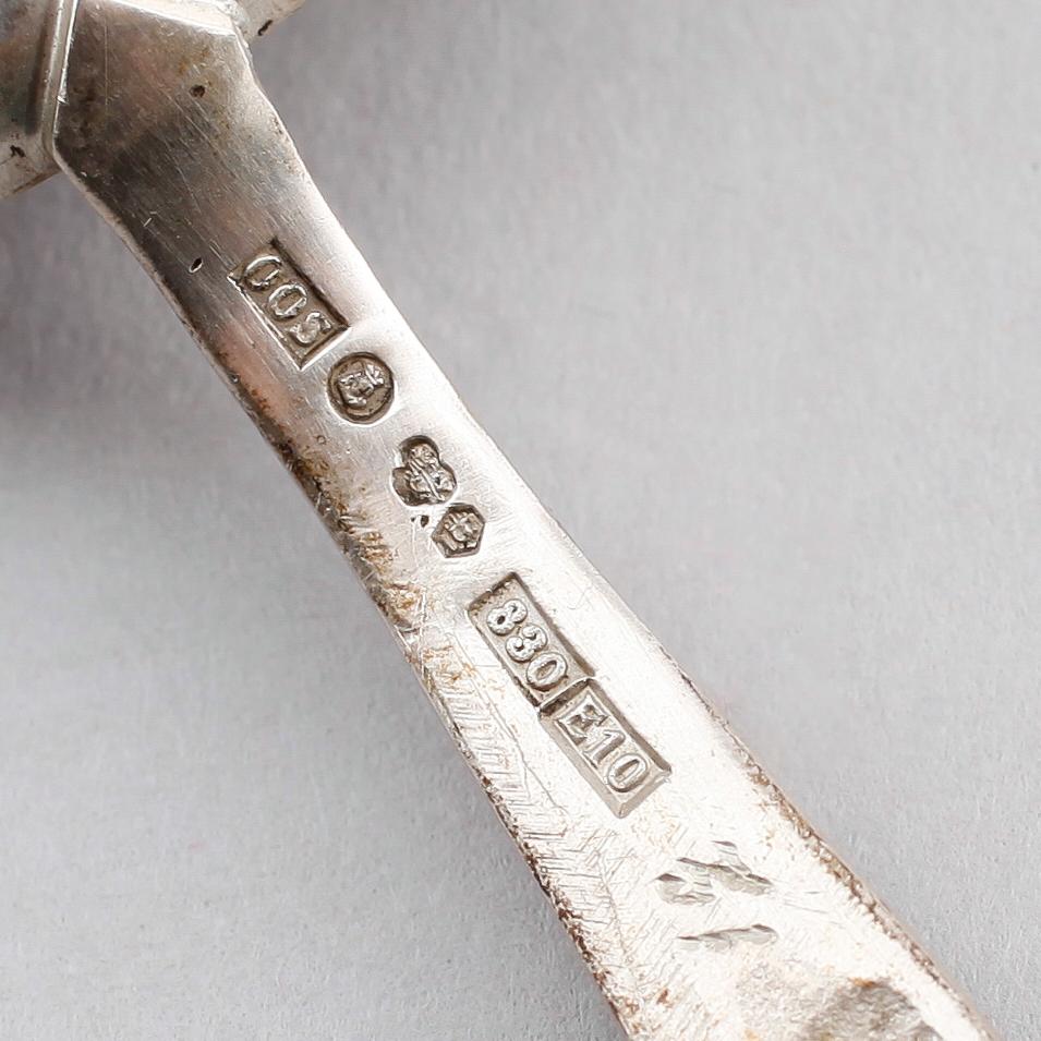 SKEDAR, 3 st, silver, Olle Ohlsson, 1979. Vikt ca 96 g.