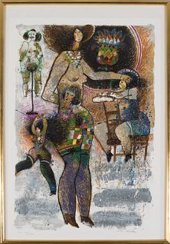 THEO TOBIASSE, ltiograph in colours, signed and numbered E A XV/XXX.