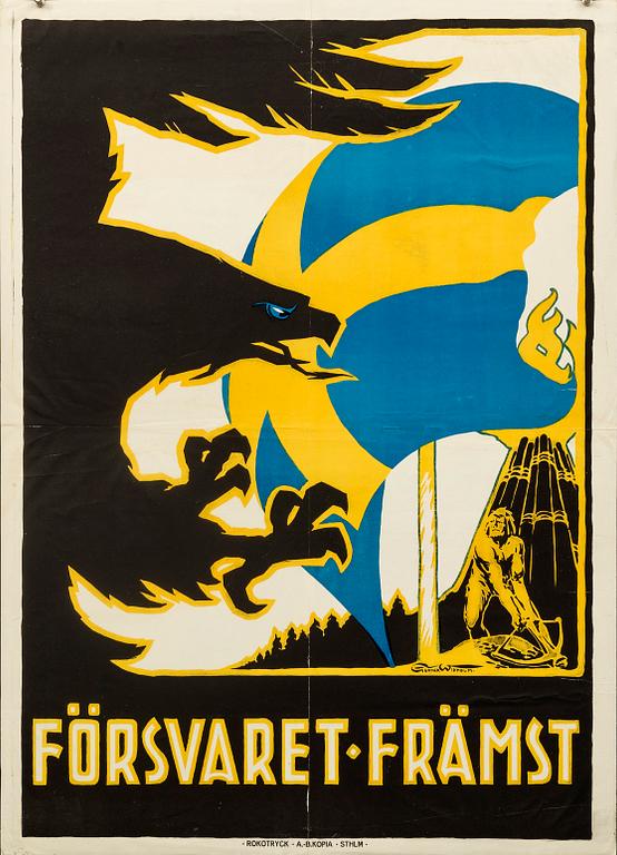 GUNNAR WIDHOLM, poster, 1914.