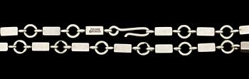 COLLIER, sterlingsilver, Wiwen Nilsson, Lund, 1960. Vikt ca 42g.
