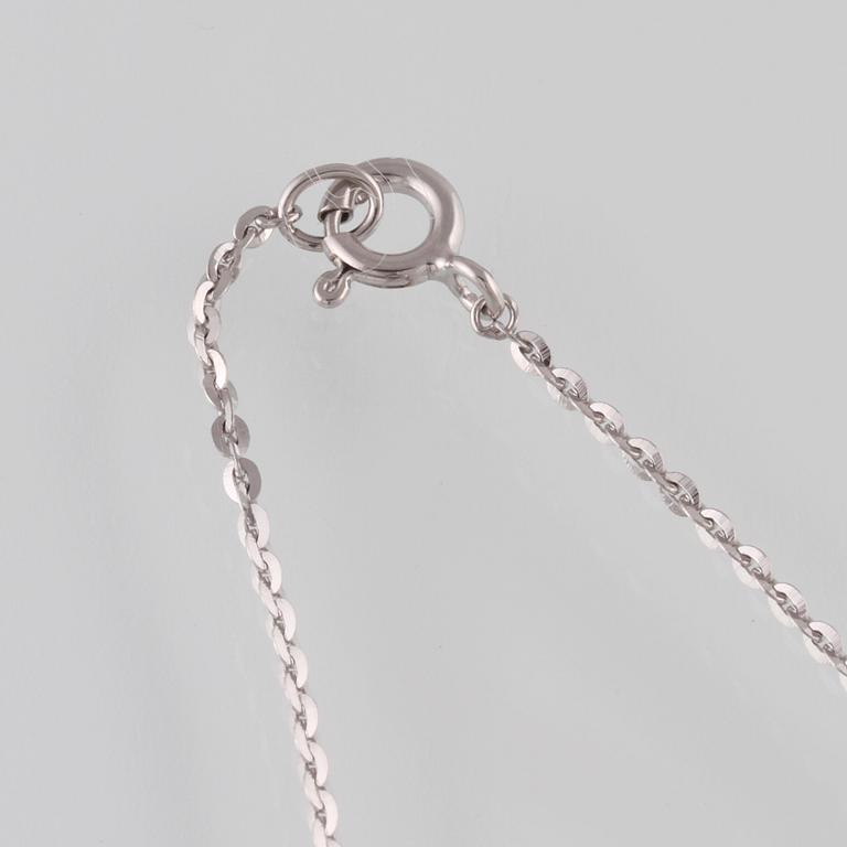 ARMBAND, 18K vitguld med briljantslipade diamanter ca 0.07 ct. Vikt 2,0 gram.