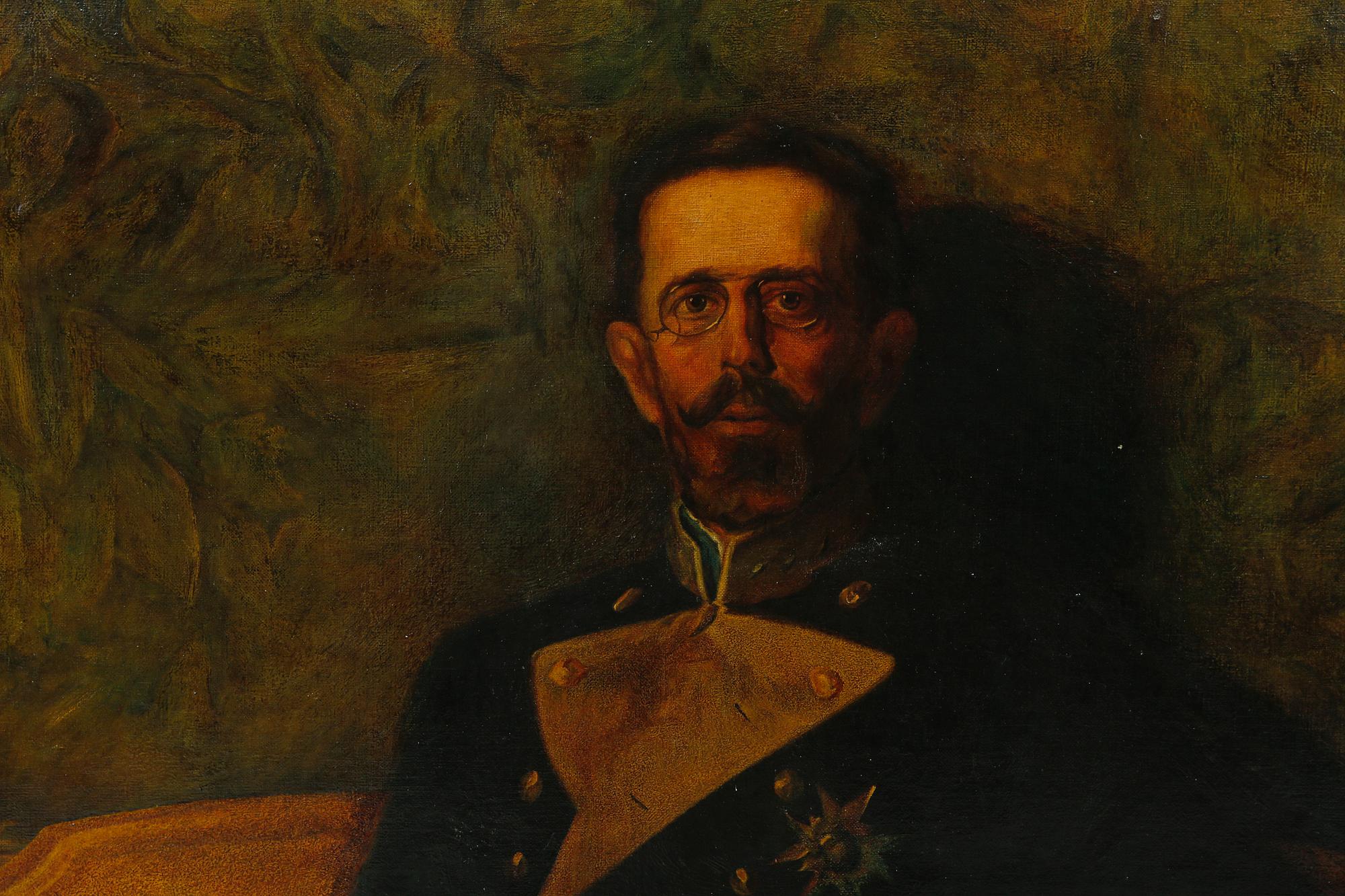 OKÄND KONSTNÄR, olja på duk, signerad A G Hallberg, 1900-talets första hälft.