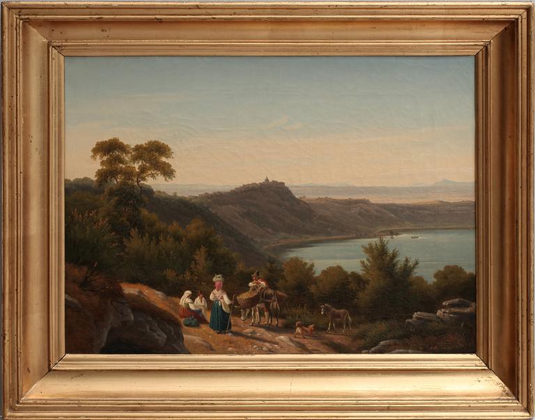 JOHAN PETER RAADSIG, olja på duk, sign o dat 1851.