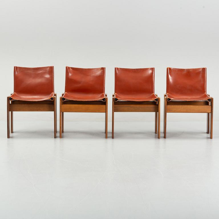 Tobia & Afra Scarpa, karmstolar, 4st, 'Monk Chair", Molteni, Italien.