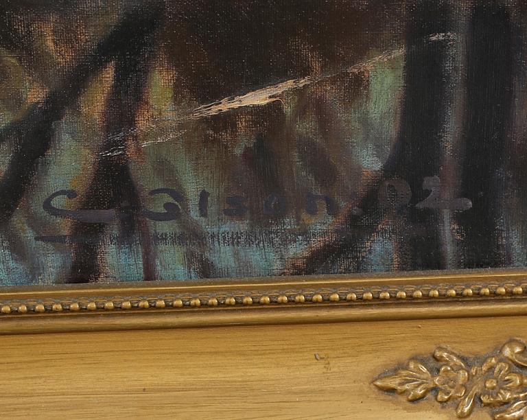 CARL WALDEMAR OLSON, olja på duk, signerad C Olson och daterad -02.