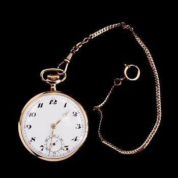 FICKUR, 14 k guld, tidigt 1900-tal. Total vikt ca 53 gram.