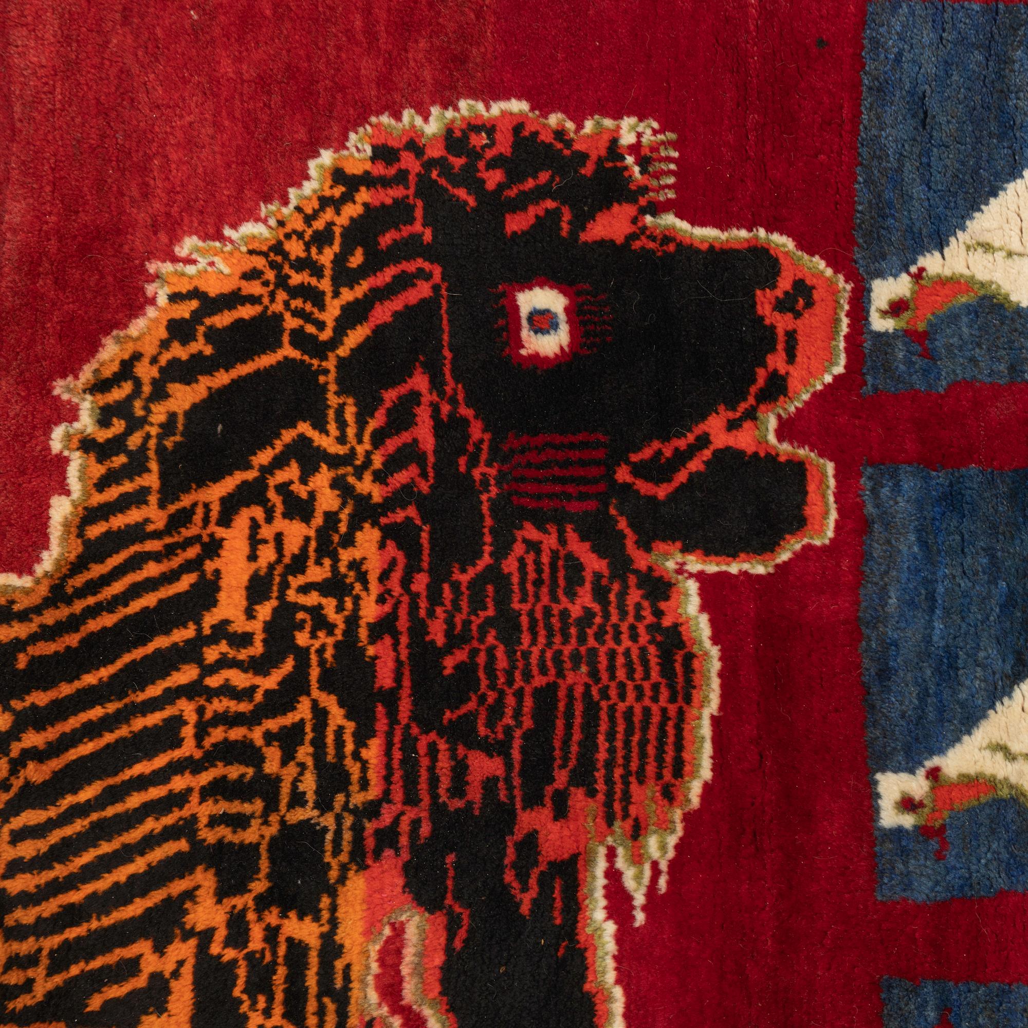 Matta semianti Qashqai södra Persien, ca 210 x 11 cm.