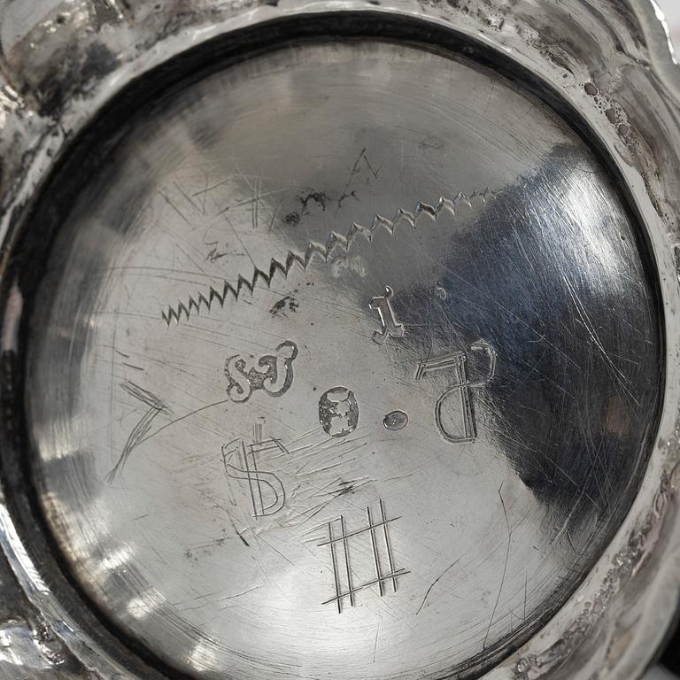 A Swedish parcel gilt silver beaker, mark of Lorens Stabeus, Stockholm 1753.