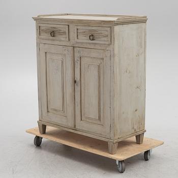 A painted cabinet, 19th century.