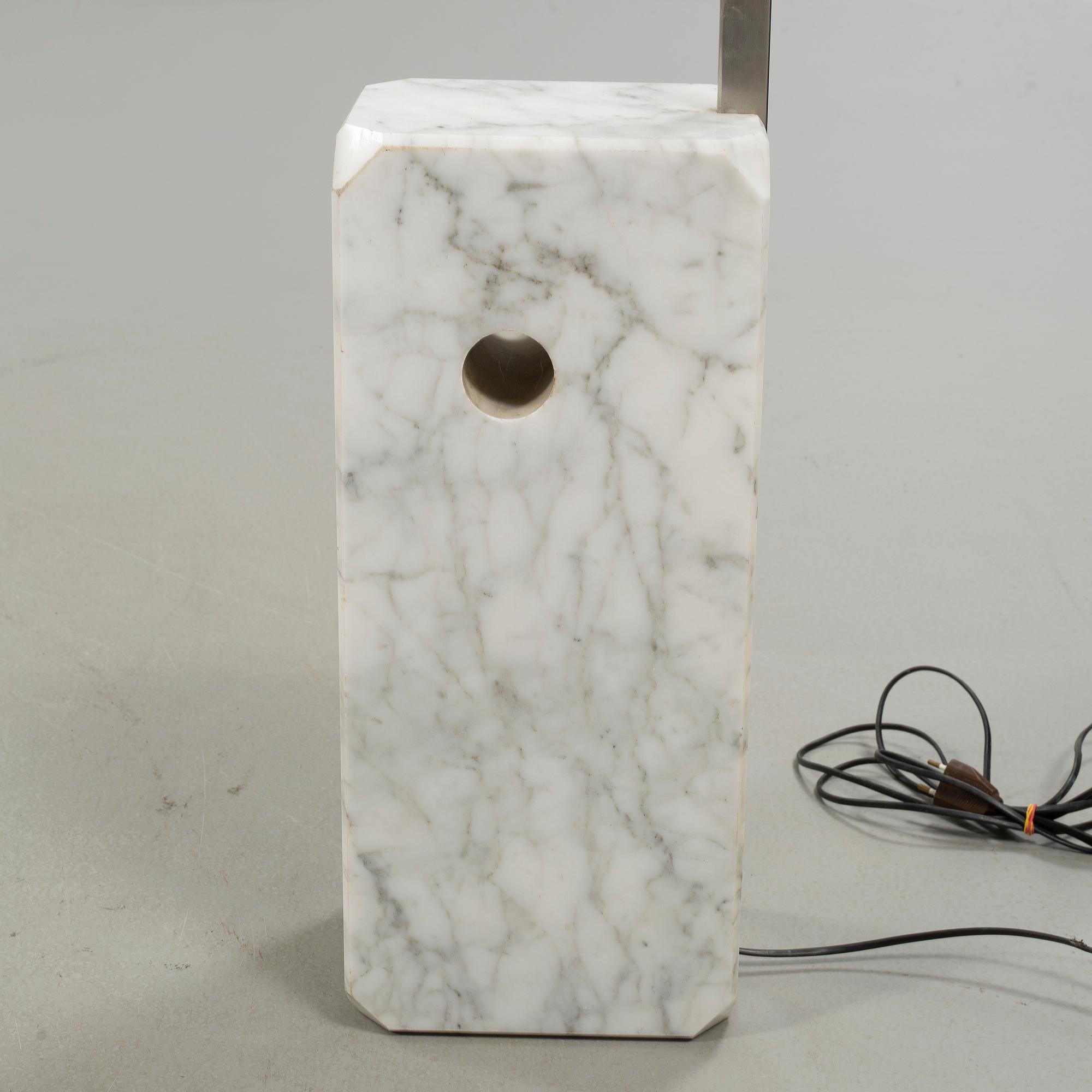 An "Arco" floor lamp by Achille and Pier Castiglioni for Flos, Italy, designed in 1962.