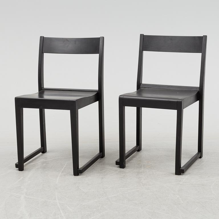 A set of six 'Orkesterstolen' chairs by Sven Markelius.