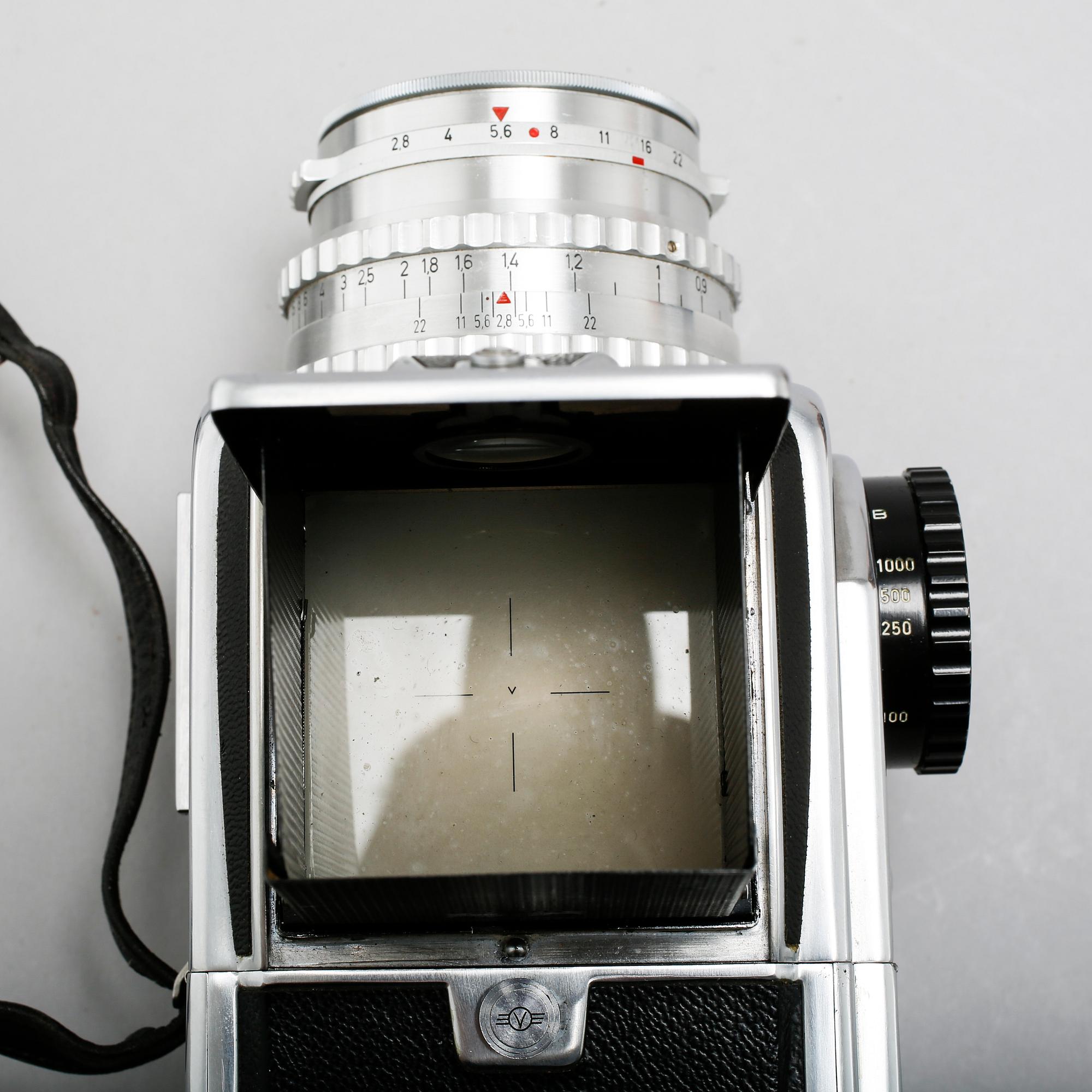 A camera from Hasselblad, model 1000F, 1950s.
