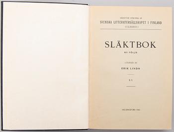 THREE BOOKS, Släktbok I:1, Släktbok II:1, Släktbok I, Helsinki 1912-16, 1918, 1941.