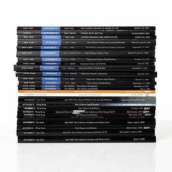 Kataloger, 25 stycken, Sotheby's Hong Kong och New York, 1992-2001.