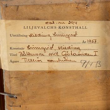 Hilding Linnqvist, oil on panel, signed.